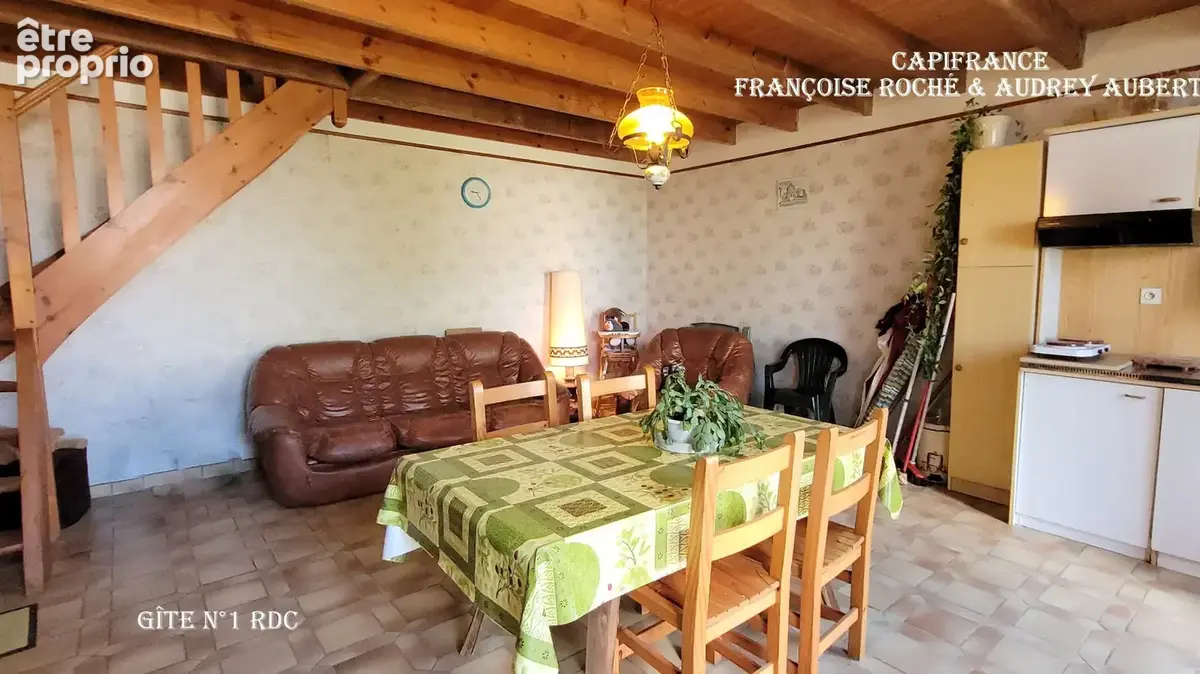 Ensemble immobilier : maison + gîte + annexe + garage, atelier et jardin clos à  NIEUL LES SAINTES (17) - photo 15