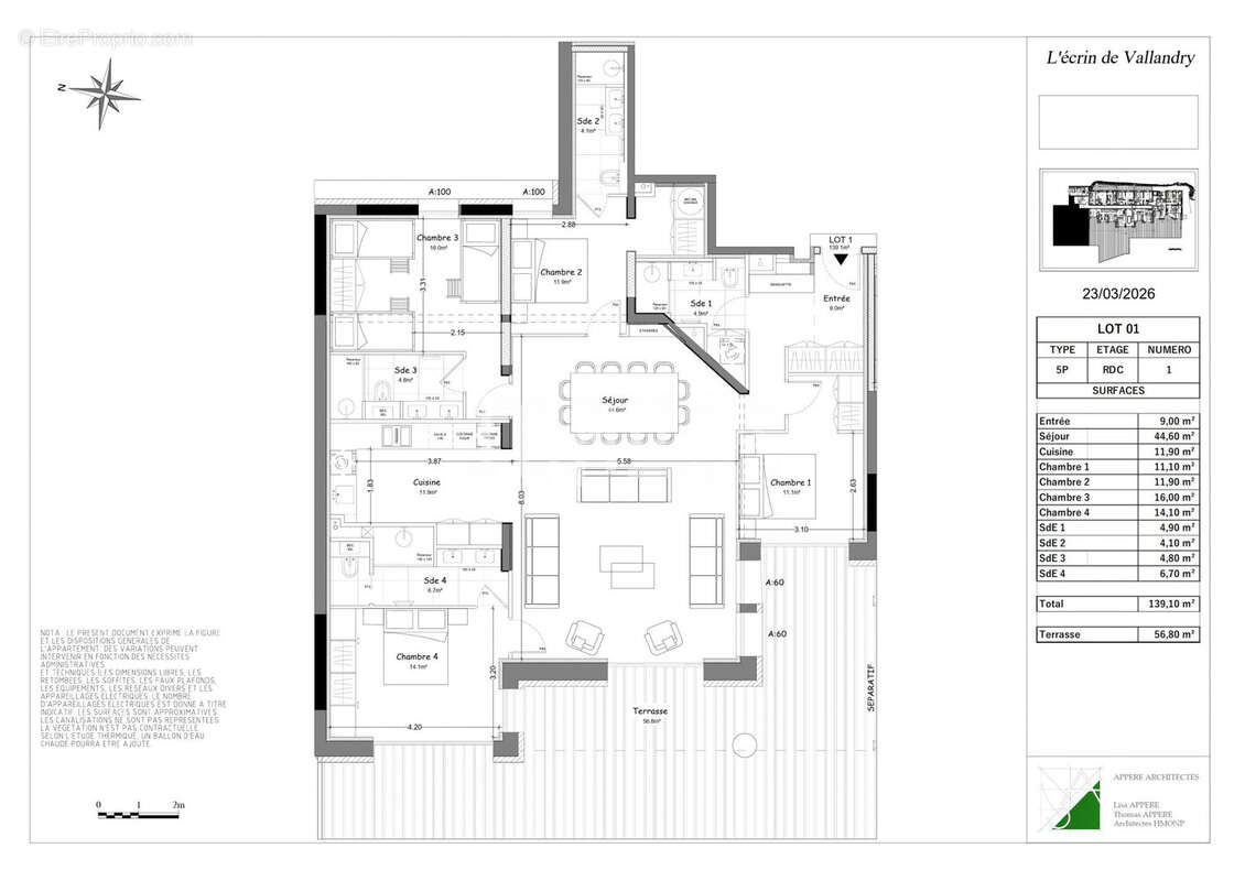 Appartement à LANDRY