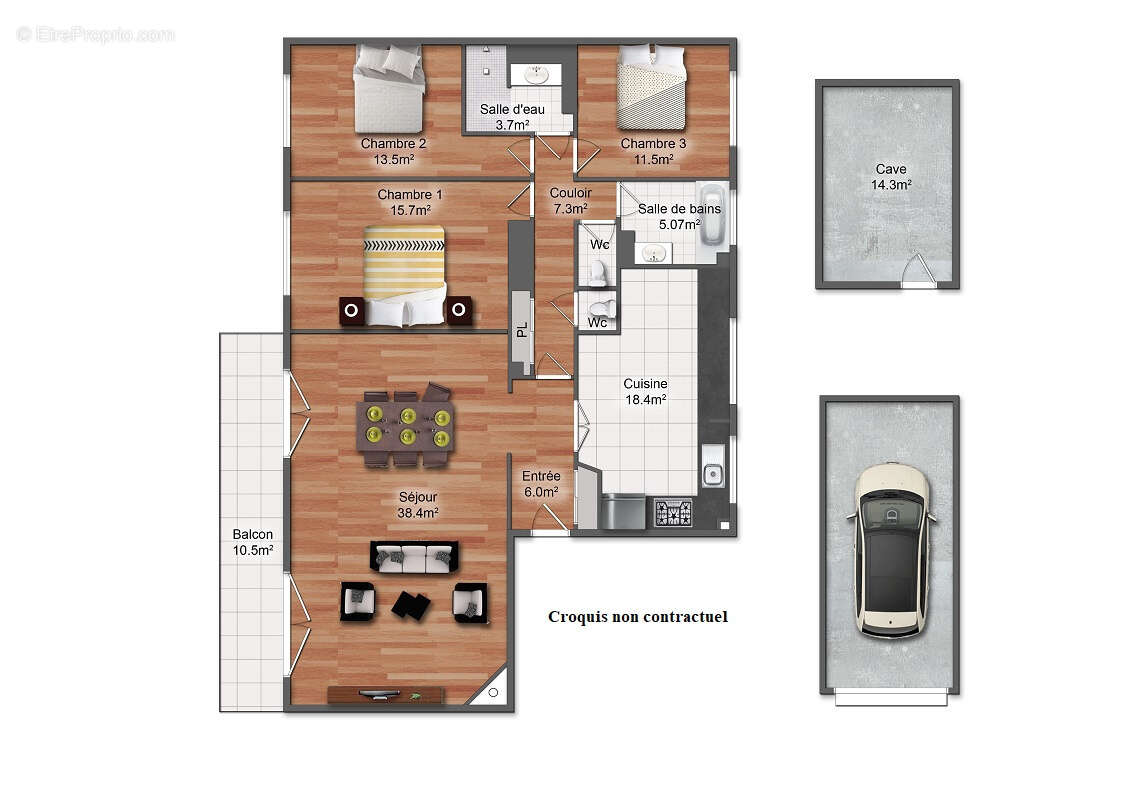 Appartement à BOUGIVAL