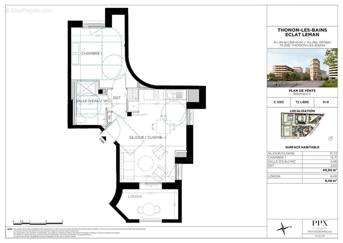 Appartement à THONON-LES-BAINS