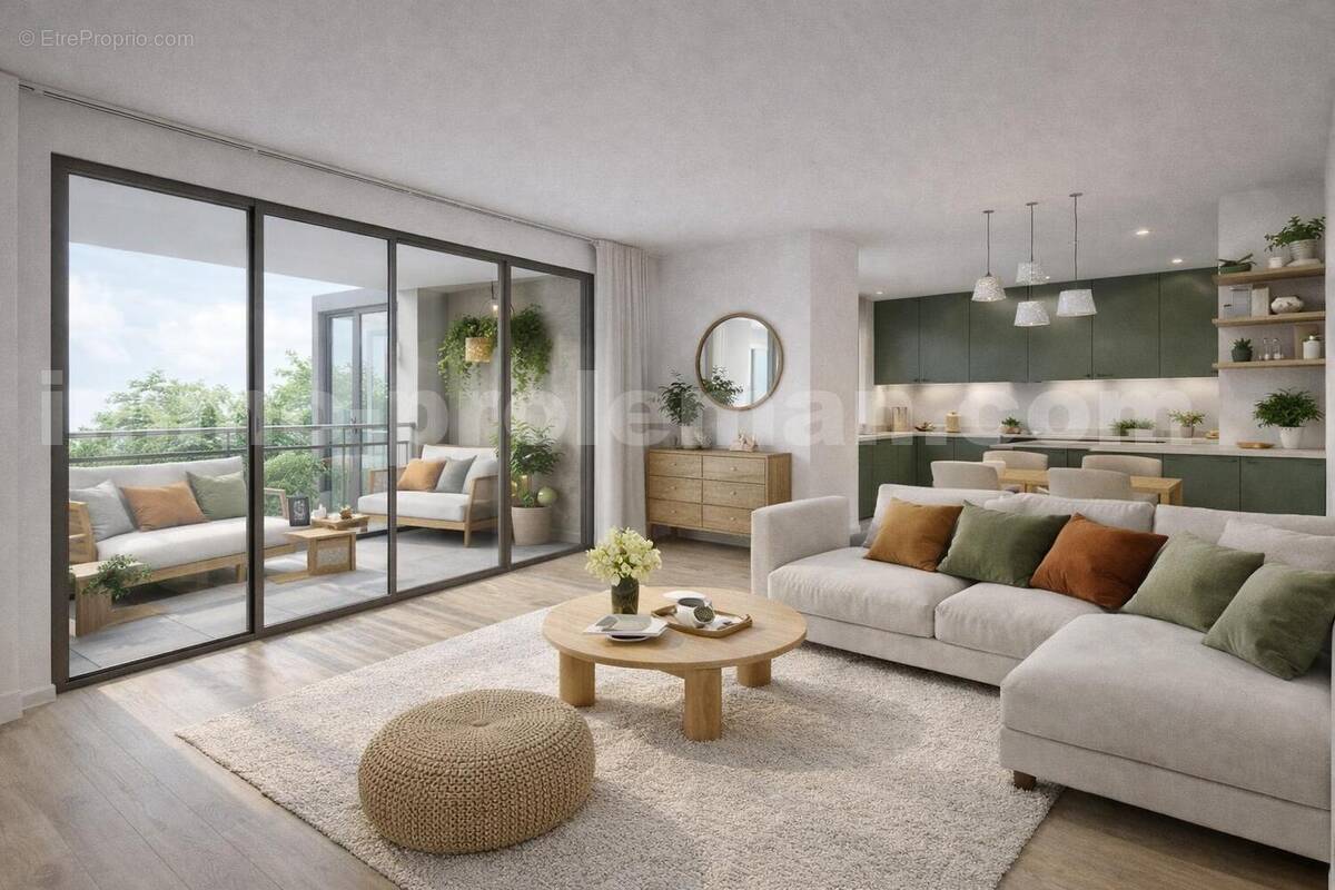 Appartement_T4_vetraz-Monthoux_CENTRE_secteur_calme_verdoyant_CEVA_frontière_SUISSE_Geneve_IMMOBILLIER_investissement_séjour_ - Appartement à VETRAZ-MONTHOUX