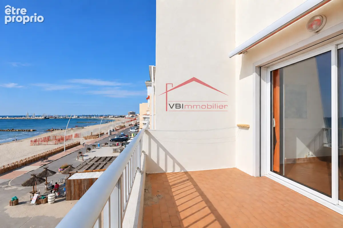 Palavas-les-flots rare duplex en première ligne, terrasse et vue mer - photo 1
