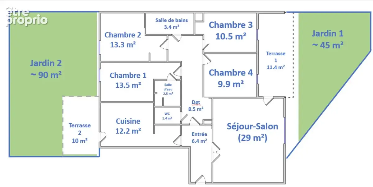 Appartement 5 pièces BRON - secteur FORT-EGLISE - Terrasses et garage - photo 3