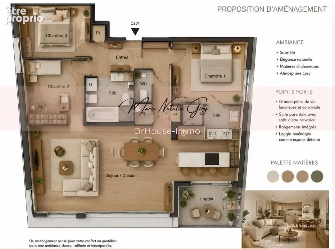 Appartement 92 m² à Merignac  - photo 2