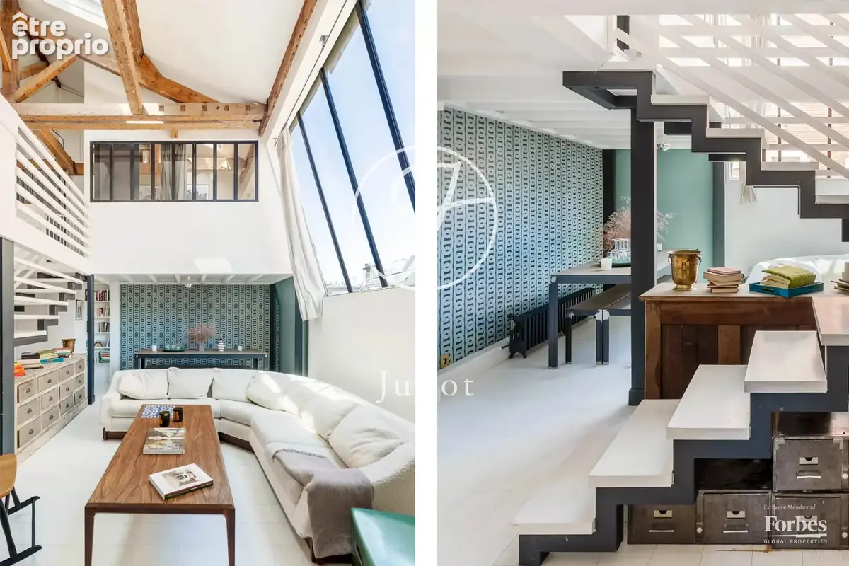 Paris 18e - MONTMARTRE / CAULAINCOURT - Atelier d'artiste - 88,26m² au sol - 77,55m² Carrez - 2 chambres - Dernier étage - photo 14