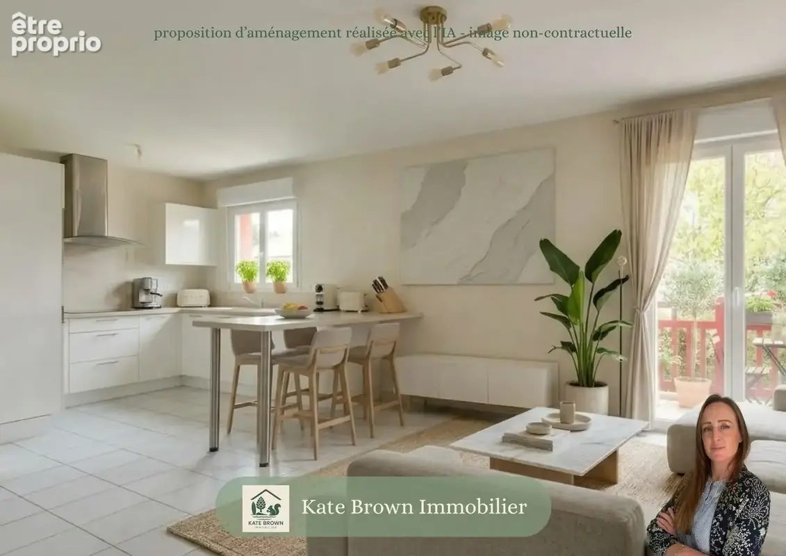 Charmant Appartement T2 lumineux de 51 m2 avec grand balcon + 2 stationnements privatifs - photo 6