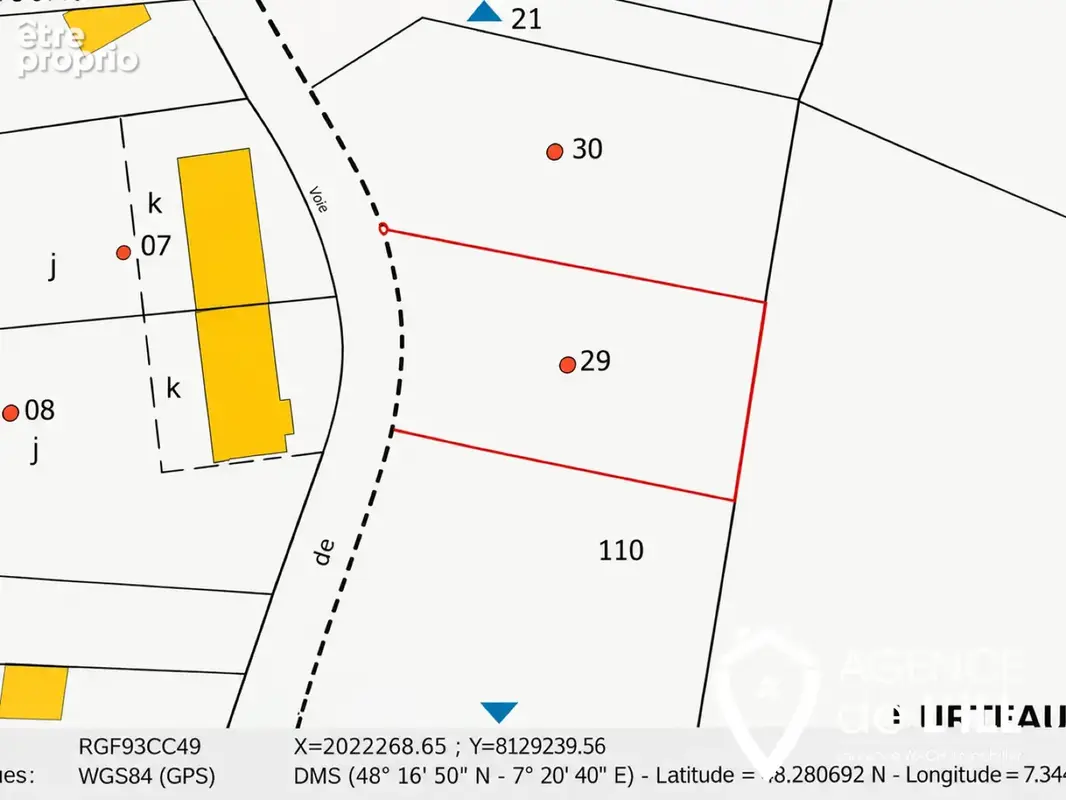 Terrain constructible de 1 063 m2   La Vancelle - photo 4