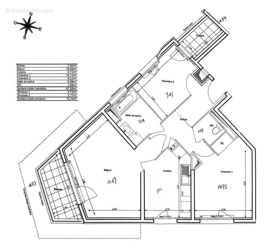 Appartement à ROMAINVILLE