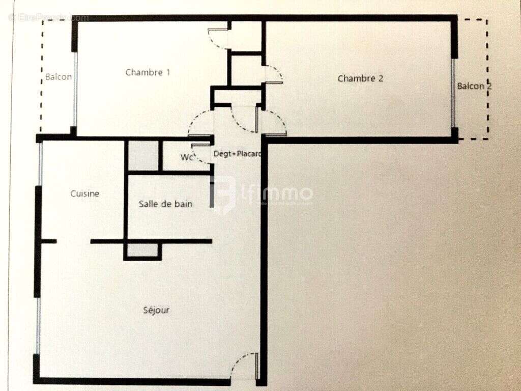 Bien rare idéale investisseur - T3 de 56m2 Traversant - photo 13