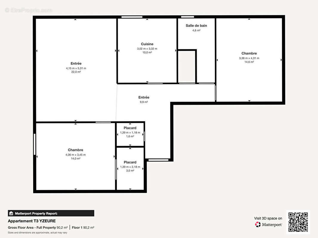 Appartement à YZEURE