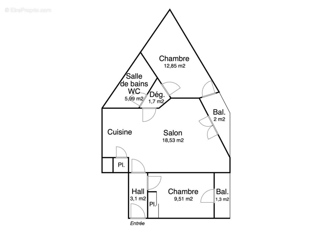 Appartement à MARSEILLE-4E