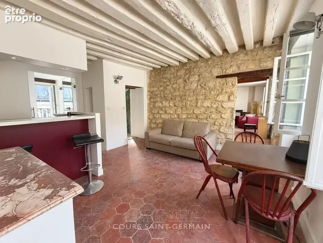 2/3 pièces rénové – Saint-Germain-des-Prés – 47 m² - photo 3
