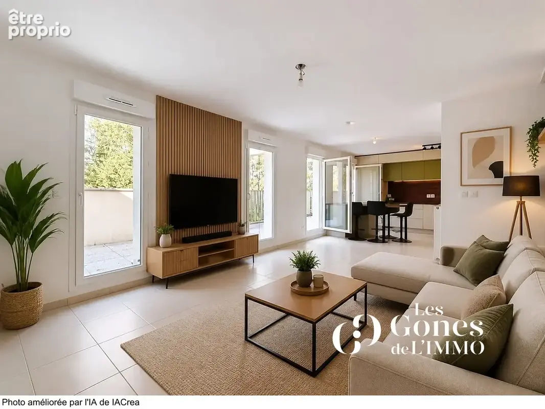 CRAPONNE   Un duplex familial de 102 m2 avec 3 chambres et deux terrasses - photo 7