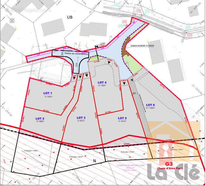 Terrain 618 m² à Pont-Du-Casse  - photo 2