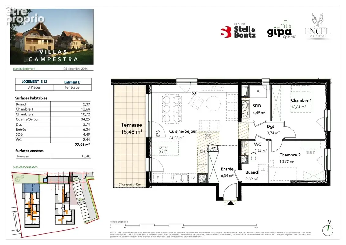 Appartement à BREUSCHWICKERSHEIM