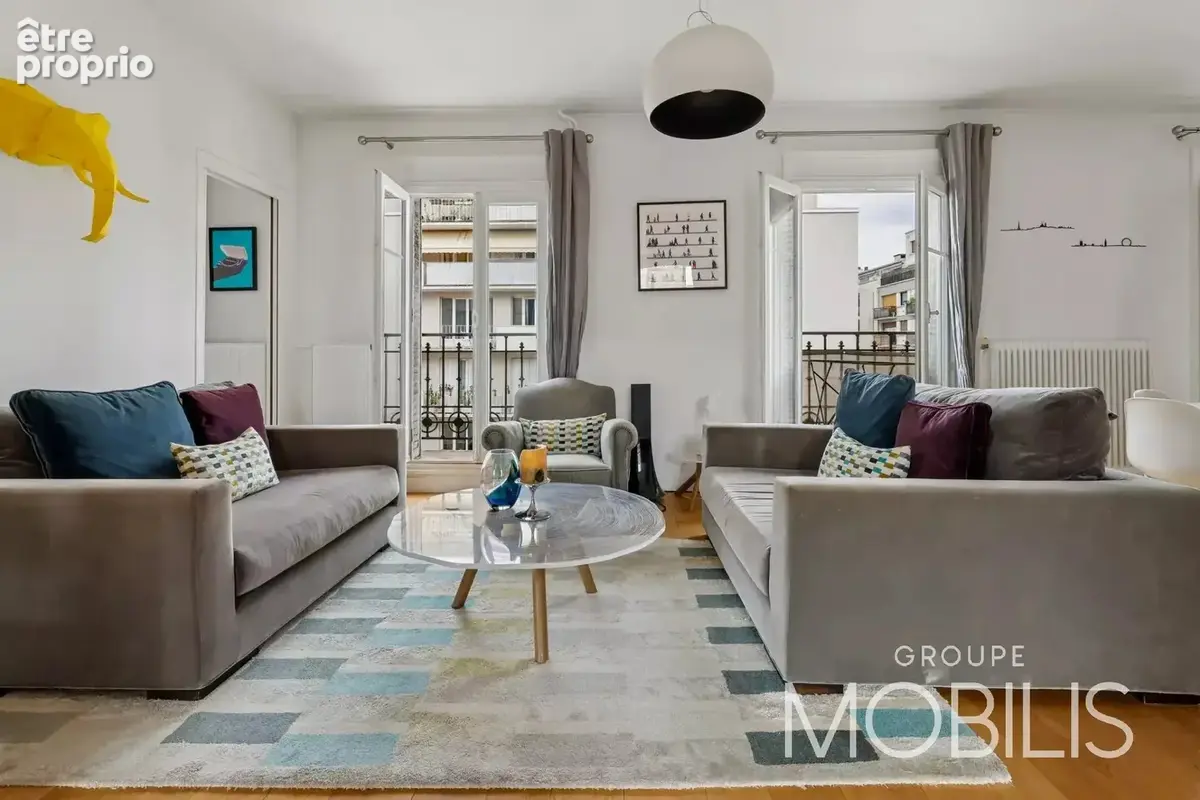 PARIS 15 - SAINT-CHARLES - CONVENTION - Appartement traversant de 74,06m2 - 3 chambres - Traversant - Balcon - 5e étage - ascens - photo 4
