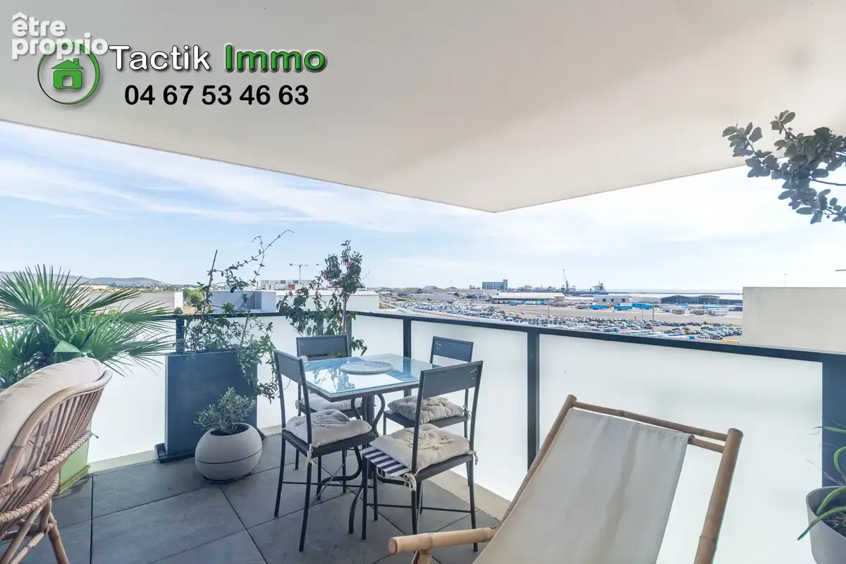 Sète, appartement, 2 pièces, terrasse, vue mer. - photo 5