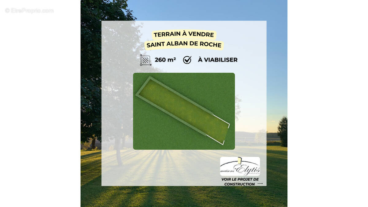 Terrain à SAINT-ALBAN-DE-ROCHE