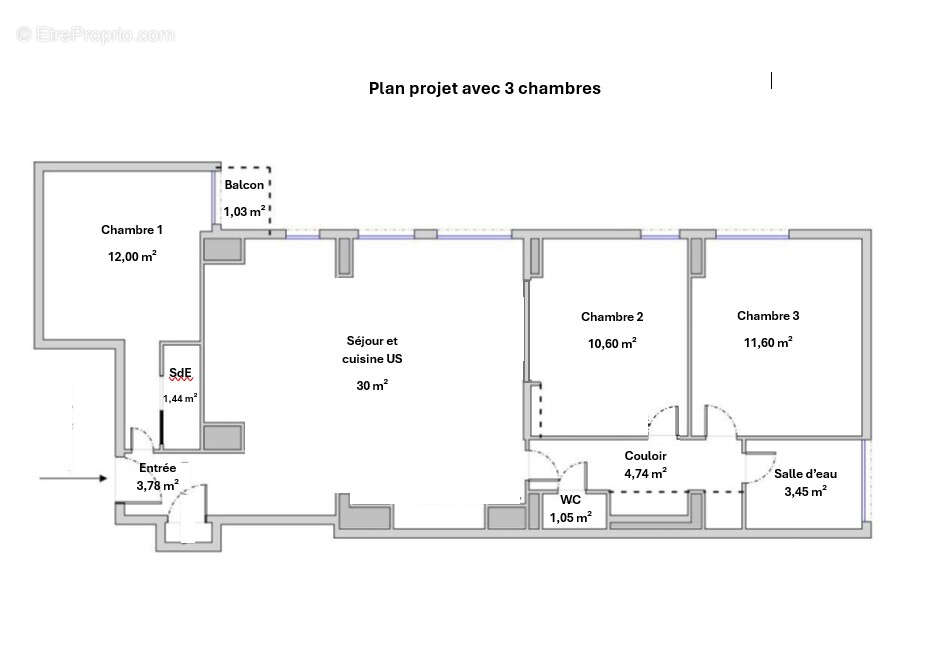 Appartement à PARIS-15E