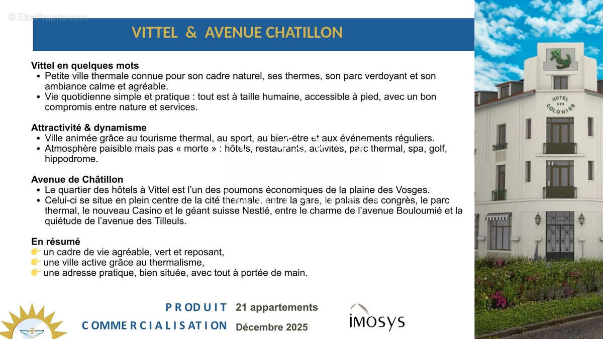 Appartement à VITTEL