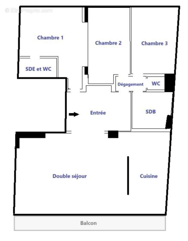 Appartement familial - 4 pieces - balcon - photo 12
