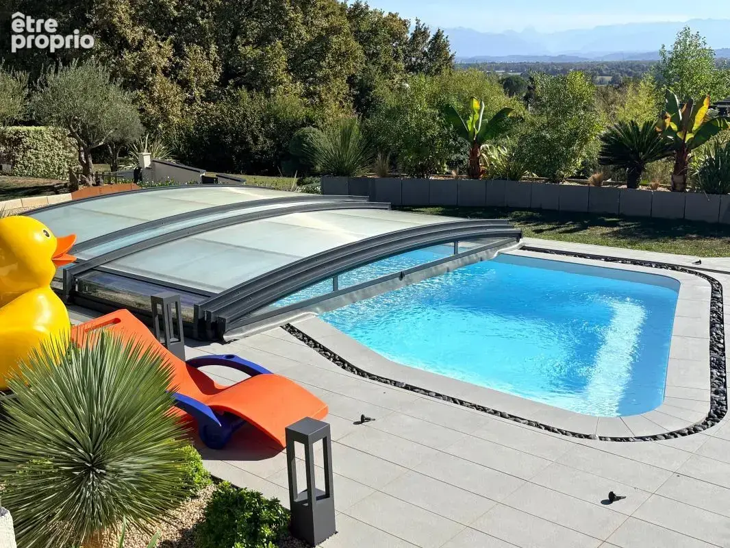 Serres-Castet, Contemporaine, piscine, spa, vue Pyrénées - photo 9