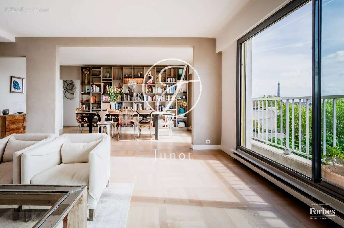 Paris 16e - AUTEUIL - Appartement - 5 pièces - 121,71m² Carrez - 3 chambres - balcon 6.25m² - photo 3