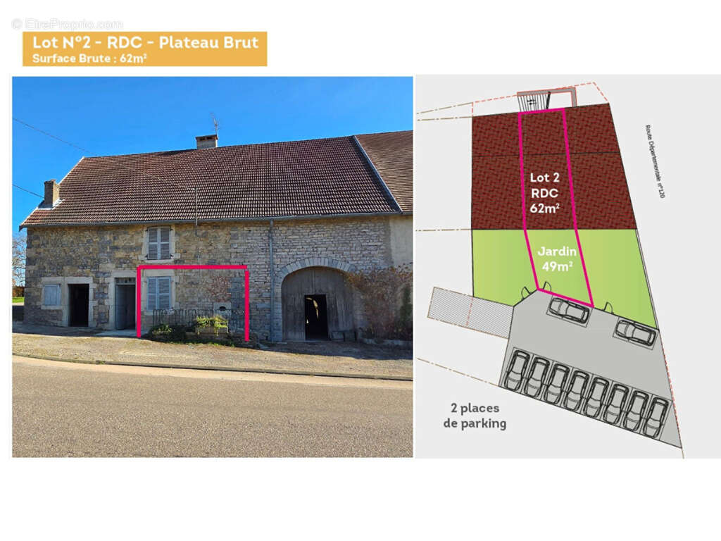 Immeuble en pleine propriété, à réhabiliter, 351m², Arlay - St Germain les Arlay 39210 - photo 5