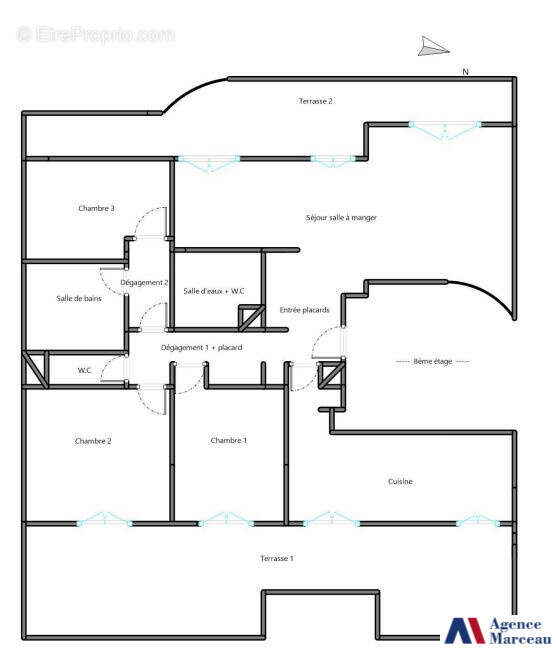 Appartement à COURBEVOIE