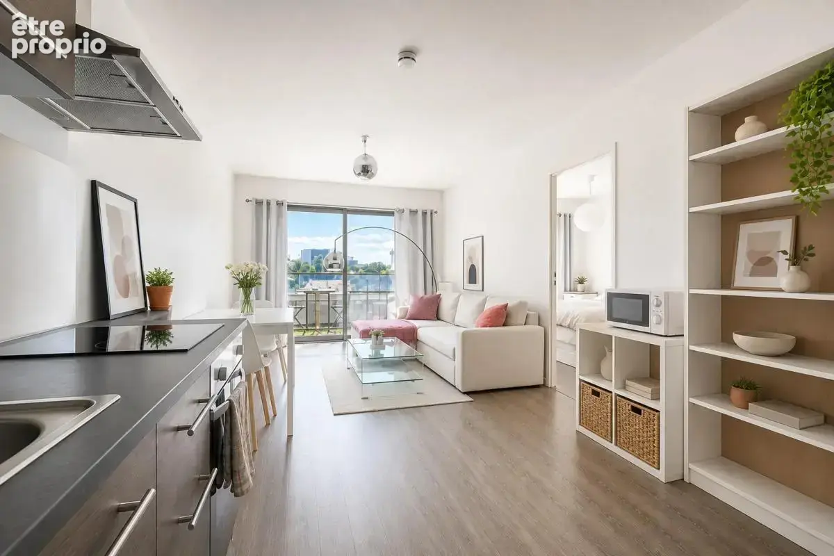 Appartement T2 avec balcon et parking – Secteur Gare Sud / Bords - photo 2
