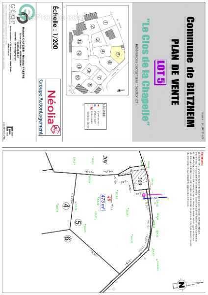 Terrain à BILTZHEIM