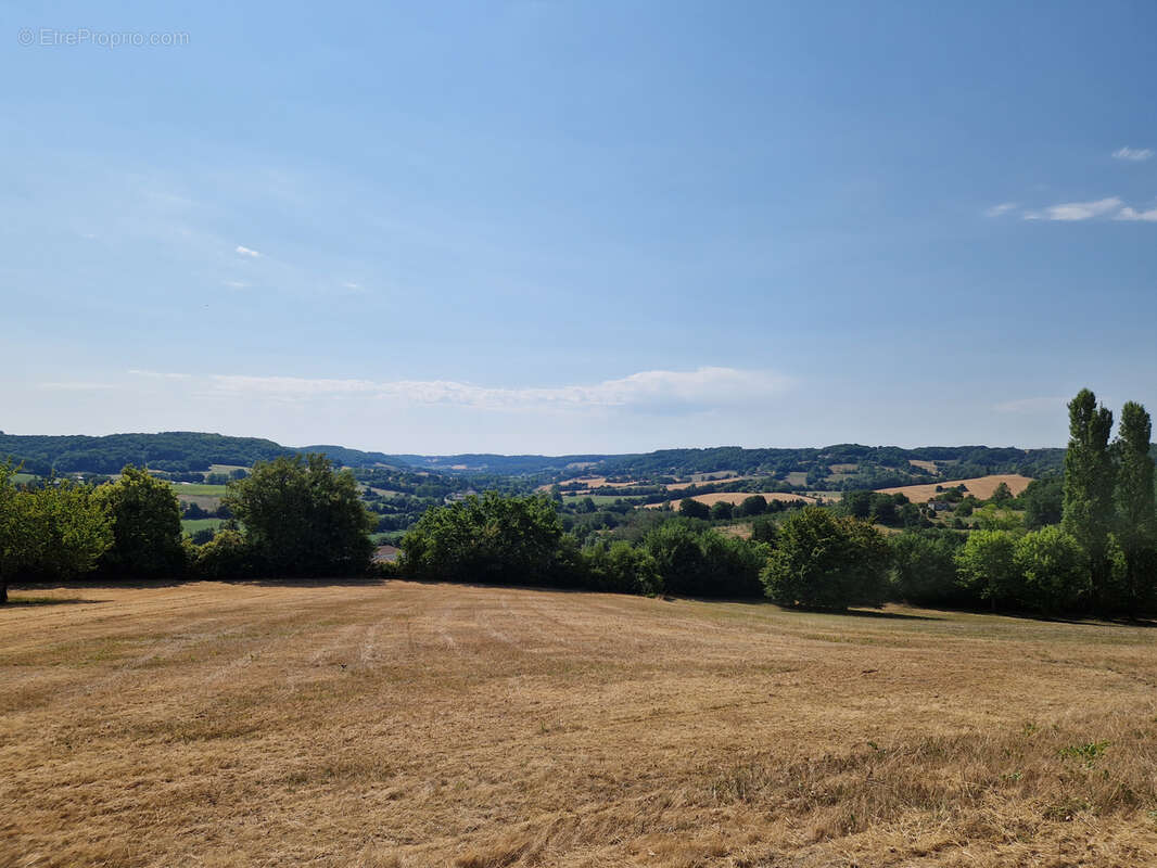 Sur les hauteurs d'Hautefage, vue MAGNIFIQUE. Ensemble immobilier Maison-Grange-Longère en pierre à rénover. - photo 5