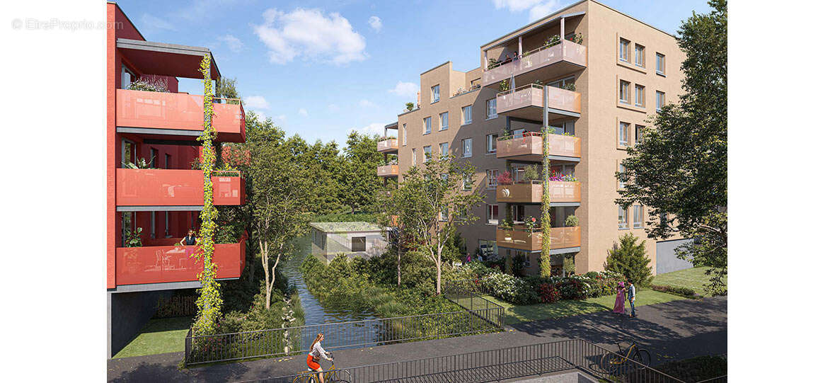 Superbe 2 pièces en étage, terrasse 10m2 et 2 parkings - photo 3