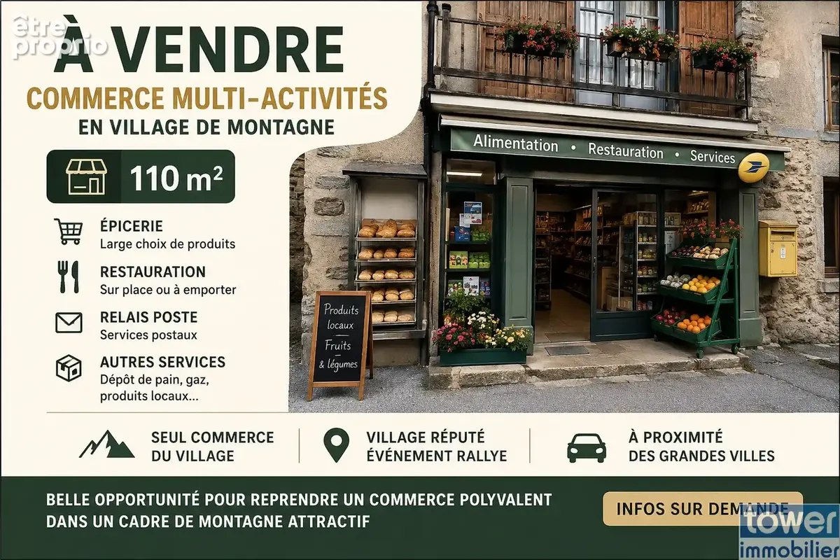 À vendre   Commerce multi-activités en village de montagne - photo 8