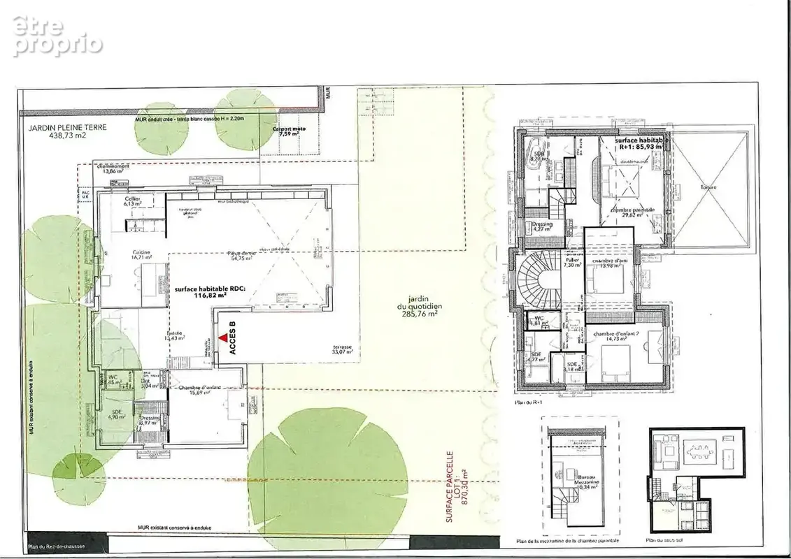 CHATOU quartier BRIMONT terrain à bâtir de 870 M² à 10 mn du RER vendu avec permis de construire - photo 3