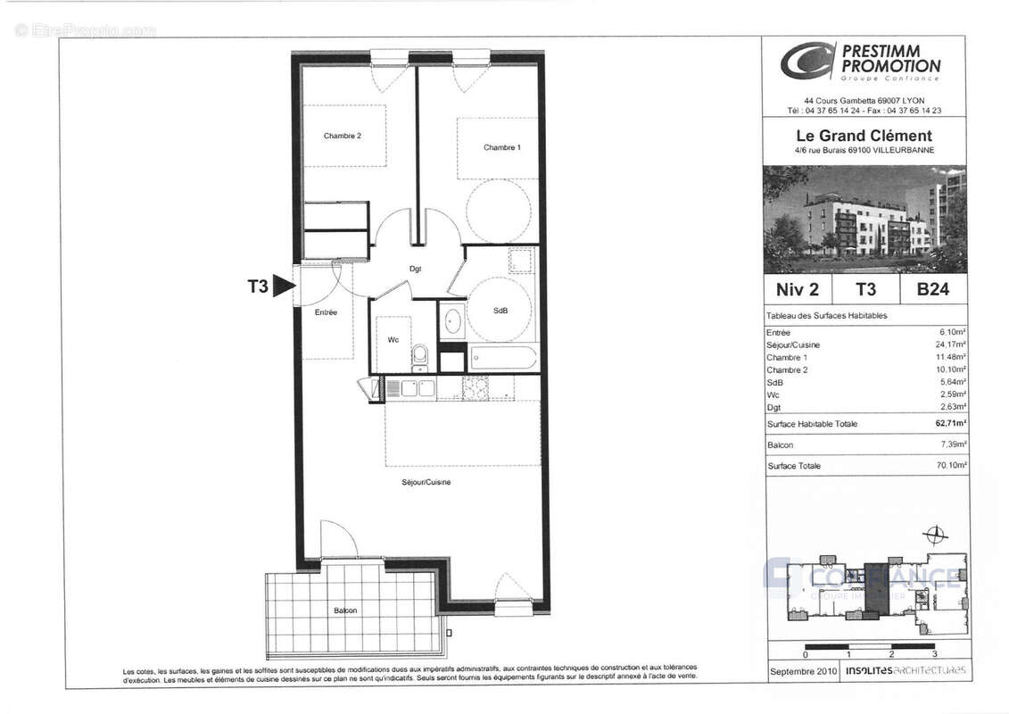 Appartement à VILLEURBANNE