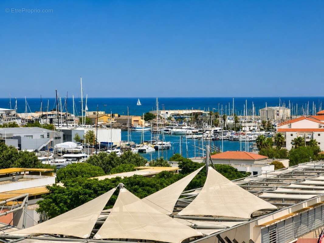 Canet Plage – 7ème et Dernier étage d'exception, dans résidence de standing, T2 avec cabine de couchage vue mer, terrasse de 21  - photo 11