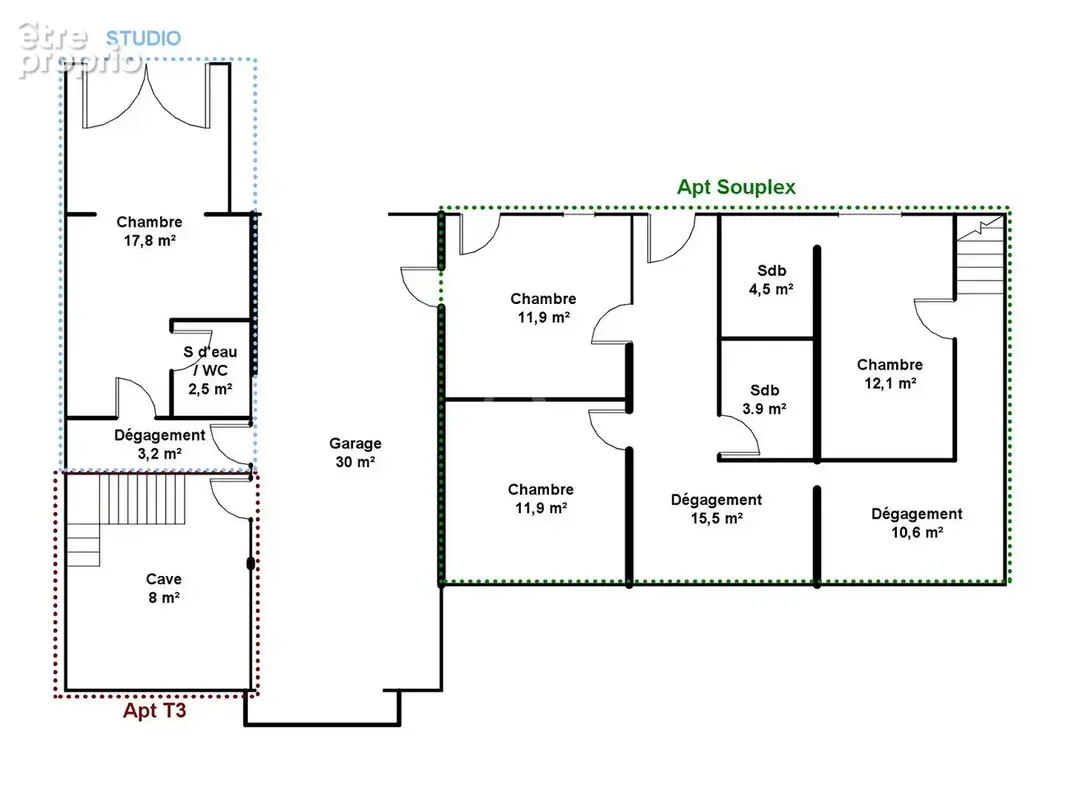 Appartement studio 20m² rez de jardin à Angervilliers - photo 10