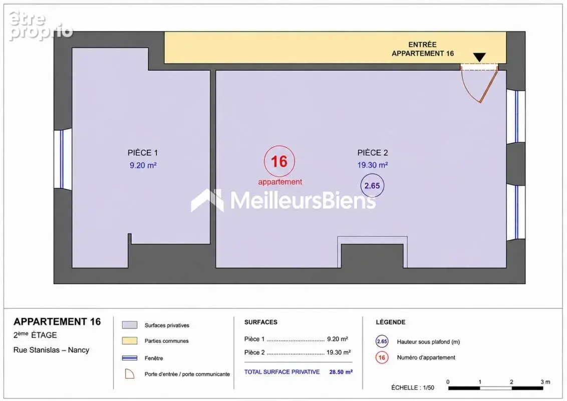 Nancy centre appartement 28 m² à rénover,  2e étage - photo 4