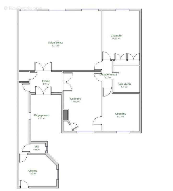 Appartement à PARIS-17E