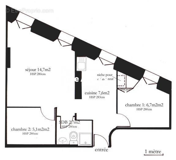 Appartement à MARSEILLE-3E