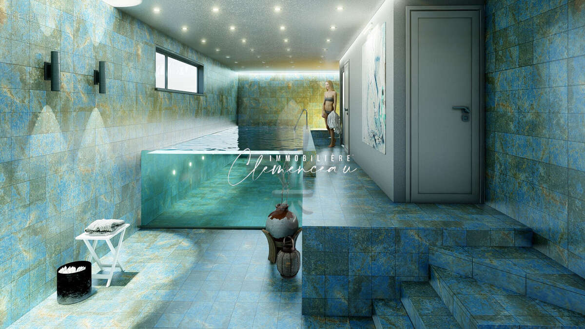 Maison d'architecte - villennes sur seine - 6 chambres - sauna et piscine interieure - photo 15