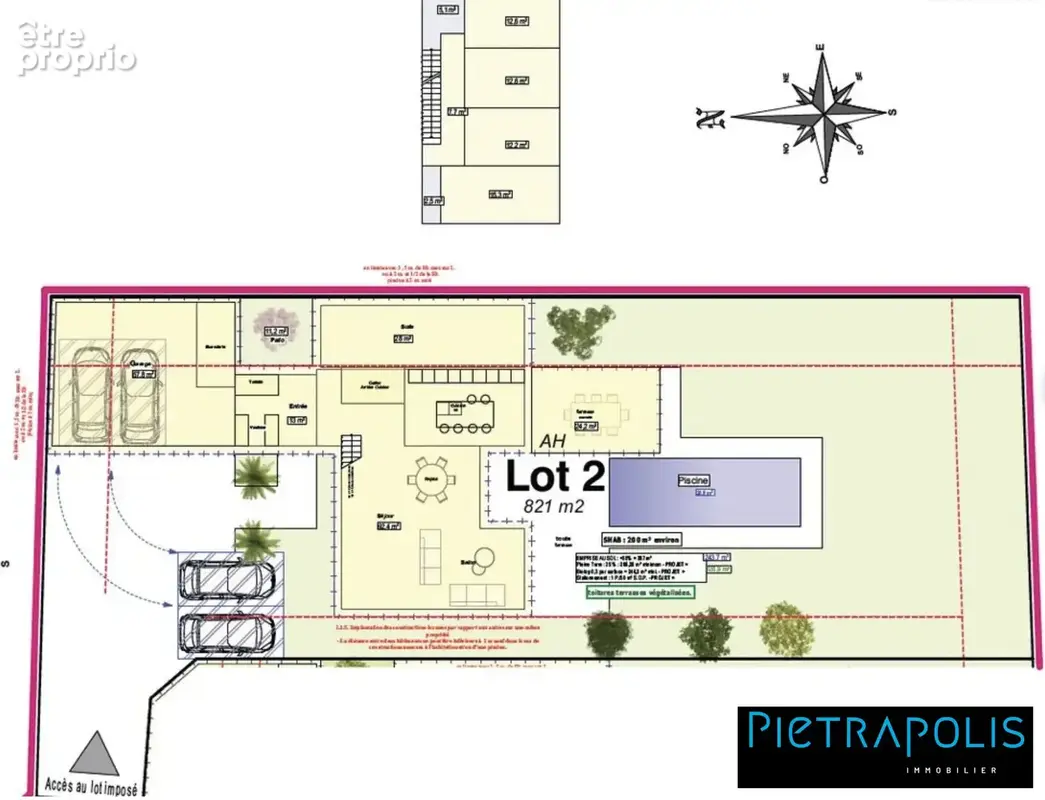 Terrain 821 m² à Genas  - photo 3