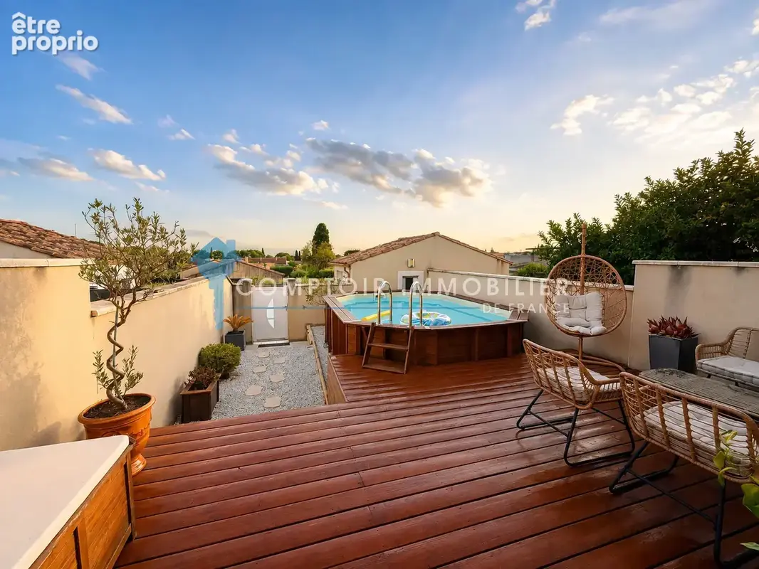 En exclusivité Villa de 2013, 95 m2 sur 164 m2 de terrain , piscine, 3 chambres vue dégagée proche collège - photo 6