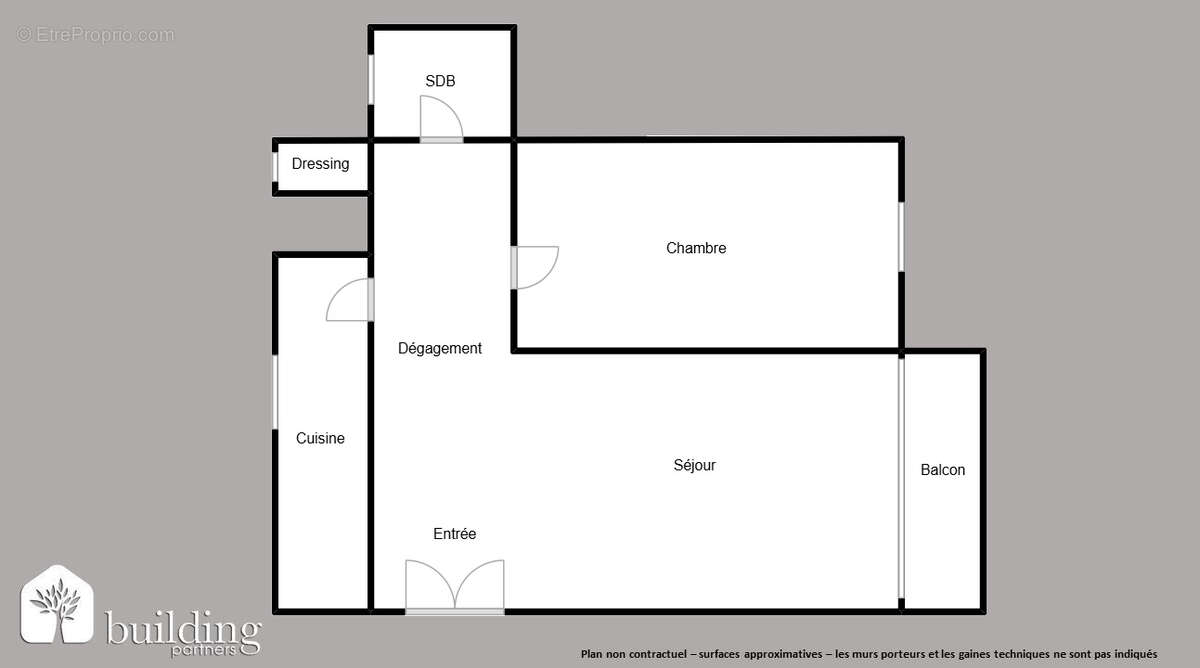 Bécon-Les-Bruyères - Appartement 2 pièces de 42 m² - photo 2