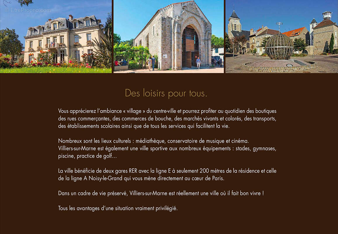 Appartement à VILLIERS-SUR-MARNE