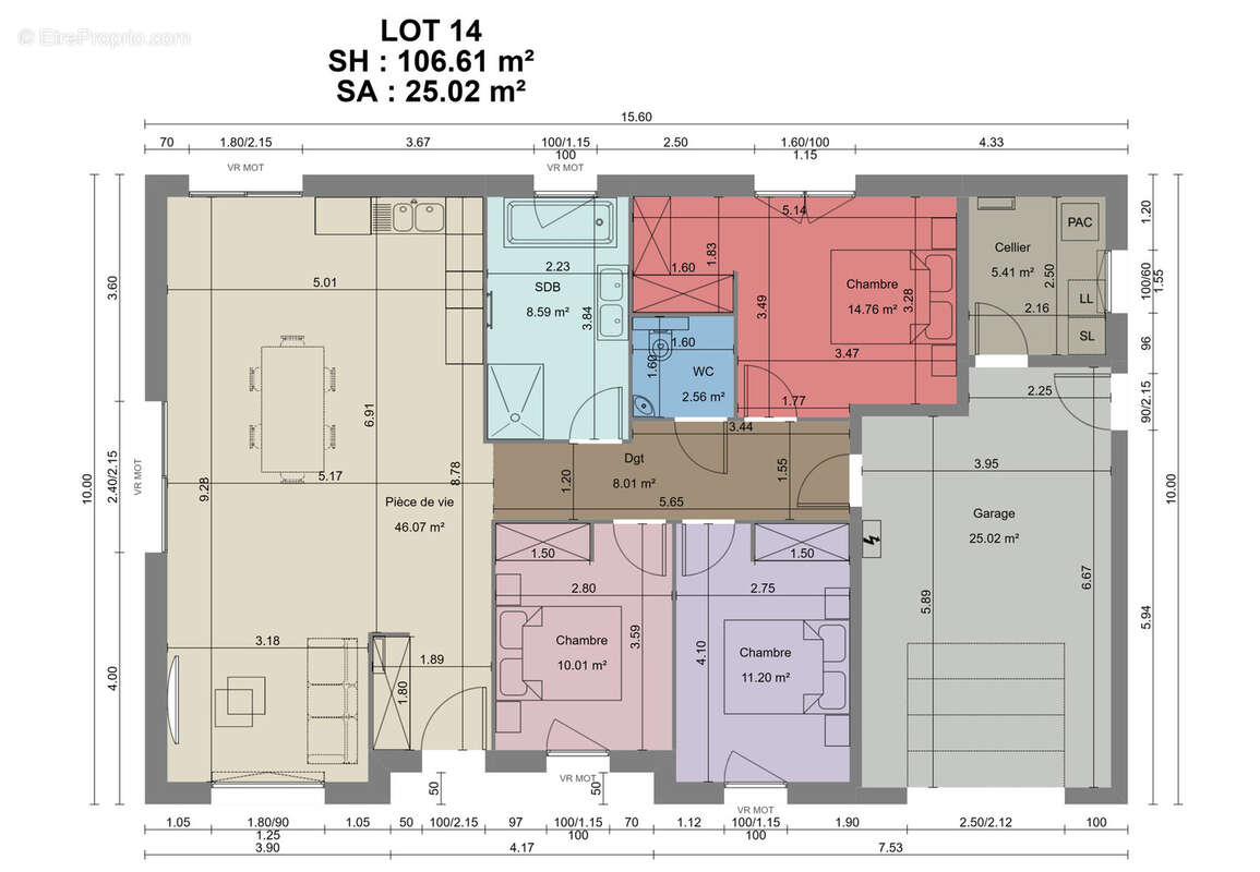Phaffans maison de 2025  plain-pied 106m2 - photo 2