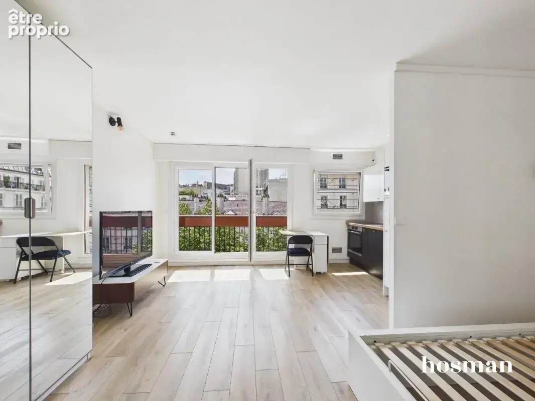 Coup de coeur - Studio de 29 m2 - Lumineux avec une vue dégagée - Rue Saint-Maur - Paris - photo 3