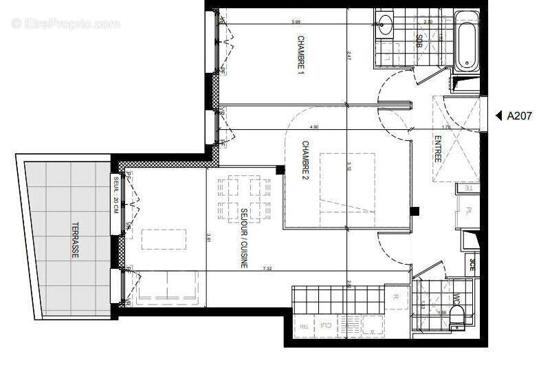 Appartement à GIF-SUR-YVETTE