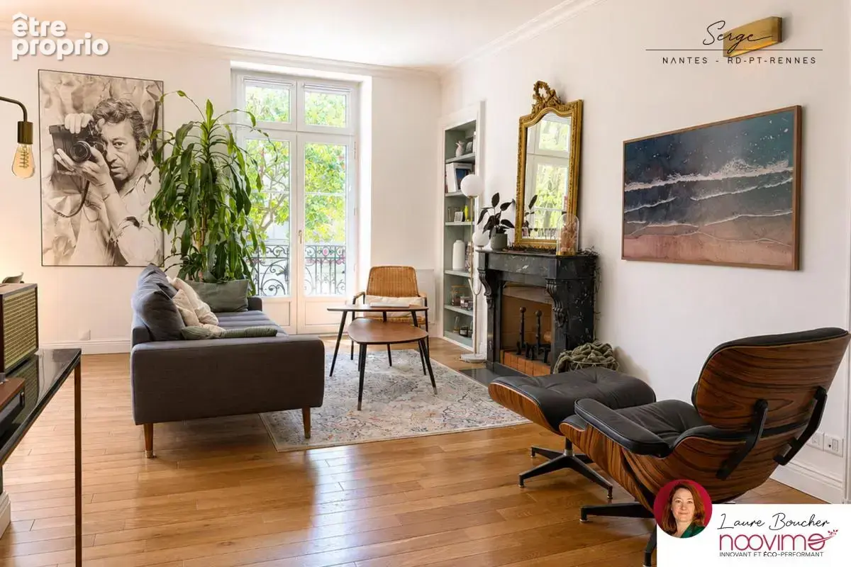 Nantes hauts-pavés / saint-félix   t3 de 69 m2   charme de l - photo 2